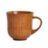 Wooden Solid Wood Cup with Handle Sour Jujube Solid Wood Water Tea Cup Trumpet Cup for Kitchen Living Room