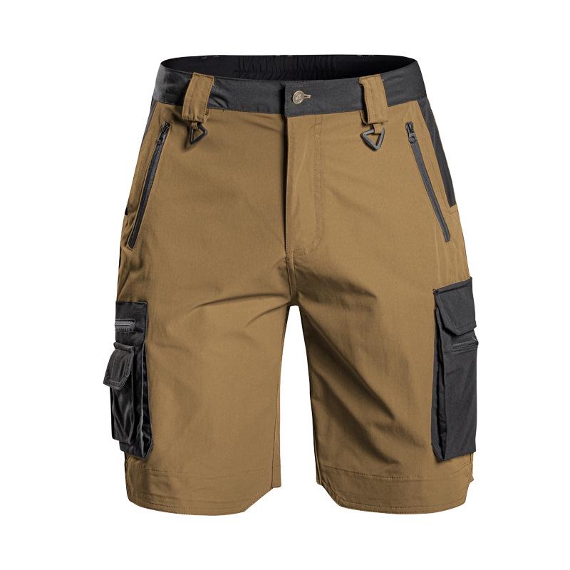 Men's Lightweight Quick-Dry Tactical Shorts - Breathable, Elastic, Fast-Drying Outdoor Workwear & Mountaineering Pants