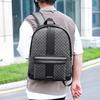 Schulrucksack Große Kapazität Business-Reise-Computertasche Outdoor-Sport-Reise-Freizeitrucksack Neuer PU-Karorucksack
