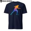 Abstract Silhouette Soccer Player Unisex T-Shirt Short Sleeve Tee Unique Design!
