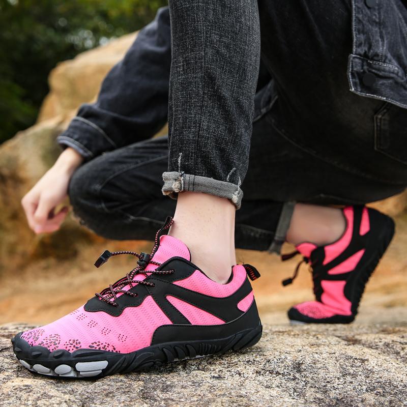 Herren Barfuß Wanderschuhe Damen Outdoor Sneaker zum Klettern Trekking Unisex Rutschfest Fitnessstudio Cross-Training Sportschuhe