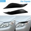 For Toyota Corolla 2008-2011 Real Dry Carbon Fiber Front Headlight Eyelid Eyebrow Cover Panel Trim Car Accessories Modification