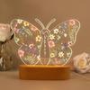Bespoke Butterfly Led Lamp for Toddler Girls Custom Nursery Wall Art Exclusive Presents for 1 Year Old Kids Stylish Baby Room