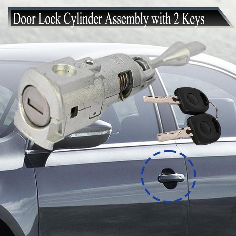 

Front Left Door Lock Barrel Cylinder with 2 Keys for VW Jetta 2011 2012 2013 2014 2015 2016 2017 2018 5C6800375