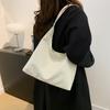 Lightweight Women Tote Bag Large Capacity PU Leather Bag Solid Color Shoulder Bag  Casual Wear