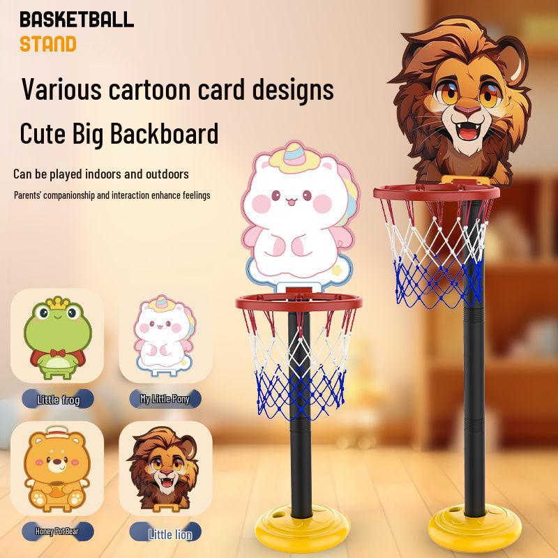 

Adjustable Height Basketball Hoop for Kids - Indoor/Outdoor Play 1 Basketball