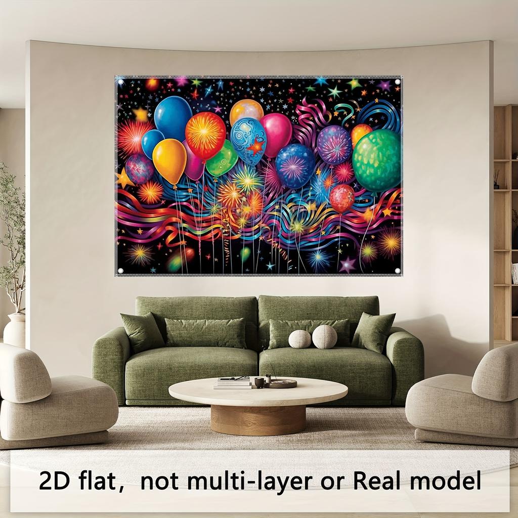 Bunte Ballons Dekoration Hintergrund Winter Fotografie Kulisse Dekorationen für Fotostudio Fotoautomat Weihnachtsfeier