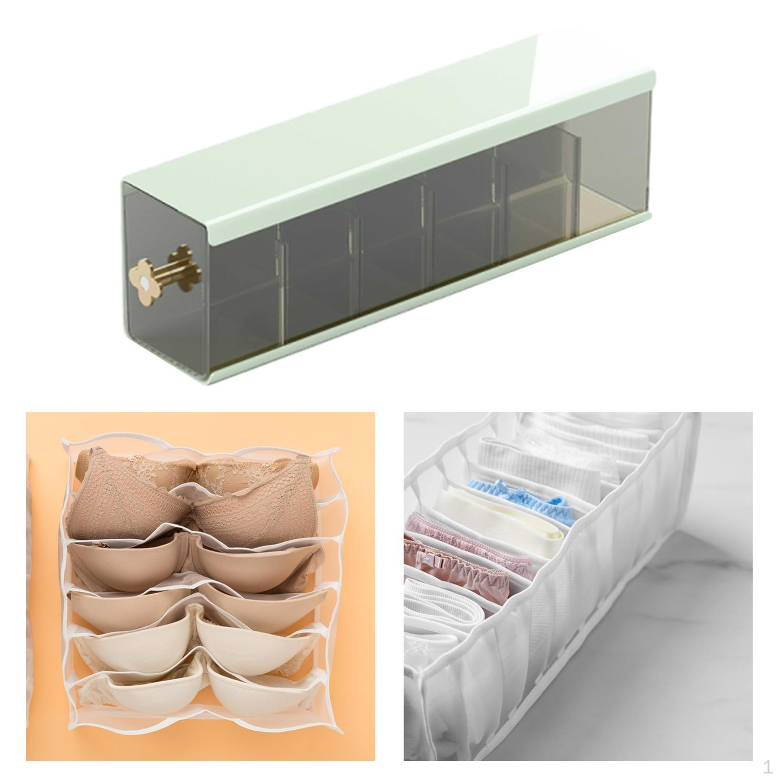 

Ящик-органайзер, коробка для нижнего белья, трусов, прочный универсальный пылезащитный настенный подвесной шкаф для хранения green