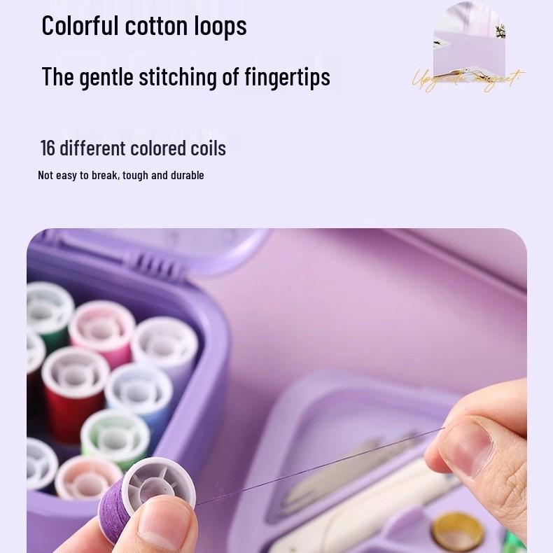 Premium Magnetic Needle & Thread Box: Compact High-Quality Sewing Kit for Home and Dormitory Use