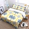 Palm trees and grid. Bedding sets Duvet cover sets Duvet covers Pillowcases(1*Duvet Cover 2*Pillowcases without duvet insert)