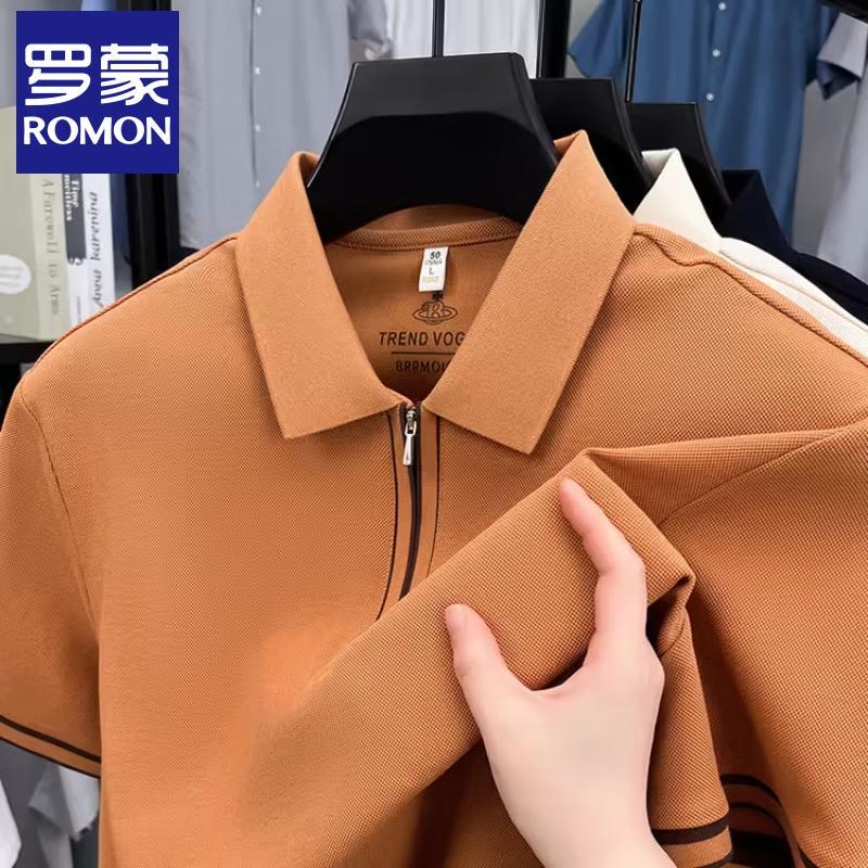 Romons Men's Business Casual Polo Shirt