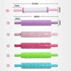 Colored Plastic Rolling Pins Rolling Pins For Baking Cookies (random Color) 12 Pcs
