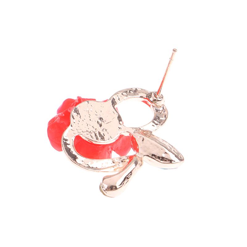 Women Rose Earrings Colorful Flower Earrings Jewelry Party Gifts Accessories