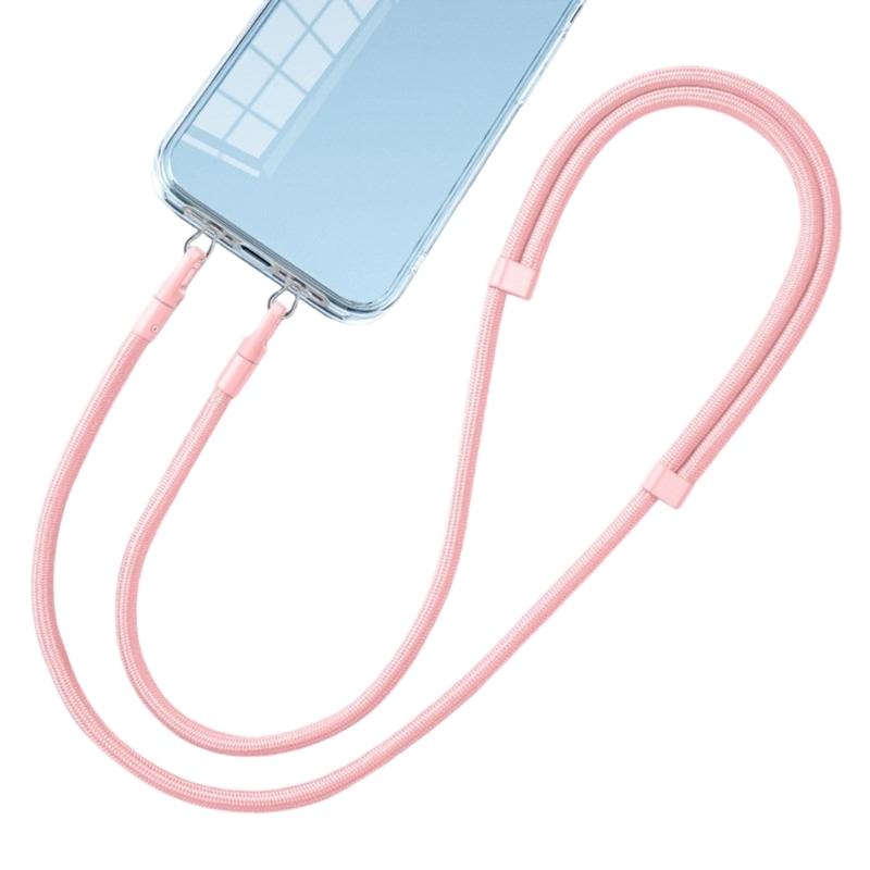 Not Loss Double Hook Phone Lanyard Side Mount Pad Metal Lanyard Clip with Two Rings Corrosion Resistant Clip for Phone