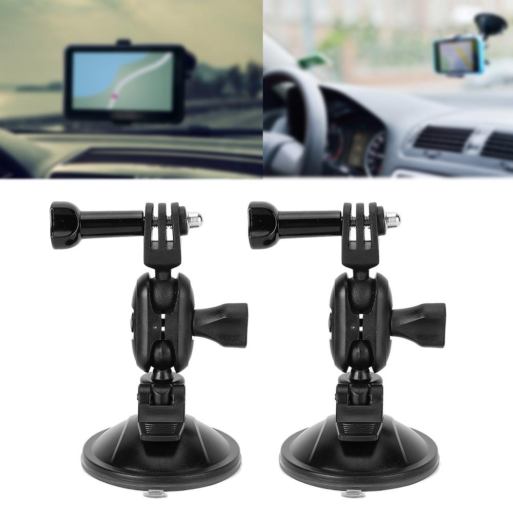 2Pcs 360 Degree Rotating Driving Video Recorder Sucker Bracket 65mm GPS Suction Cup HolderFork Head