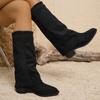 Fashion Women Fashion Outdoor High Boots Knee High Boots Trend Elegant Stylish Middle Heel Comfortable Designer Shoes Shoes for Women