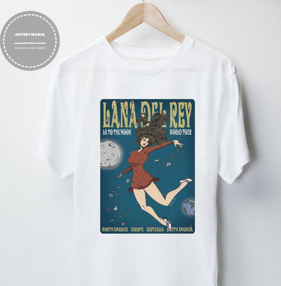 

Lana Del Rey Футболка унисекс La The Moon Vintage Lana Del Rey Tour Lana De Rey 2022