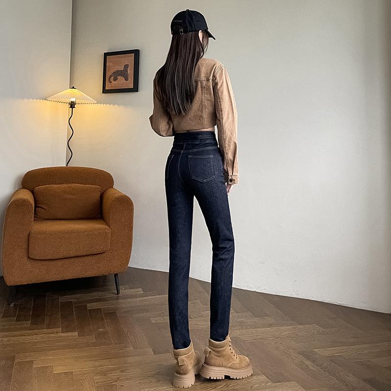 High-waisted Tight-fitting Jeans for Women's New Style Spring and Autumn Small Hot Girl Slim and Versatile Pencil Pants