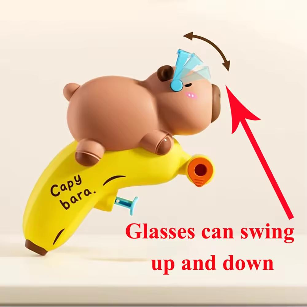 Cute Capybara Water Gun Prank Water Blaster Toy Stress Relief Small Pistol Kids Water Fights Games Summer Beach Outdoor Toy