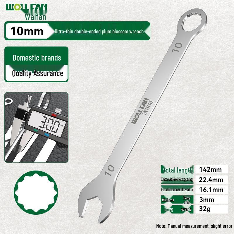 32mm Ultra-thin Double-headed Open-ended Wrench