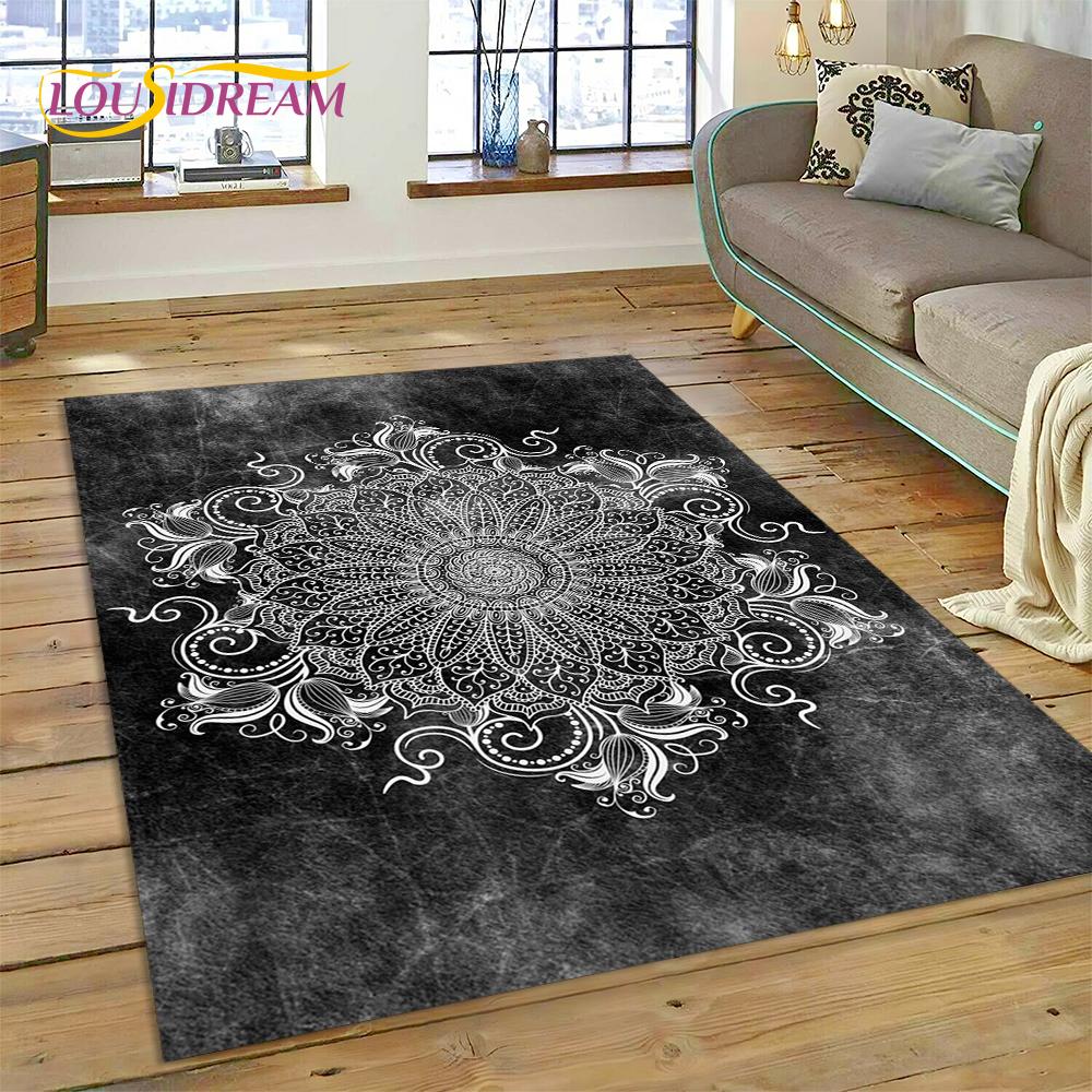 Bohemia Meditation Mandala  Flower Carpet Rug for Home Living Room Bedroom Sofa Doormat Deco Mat
