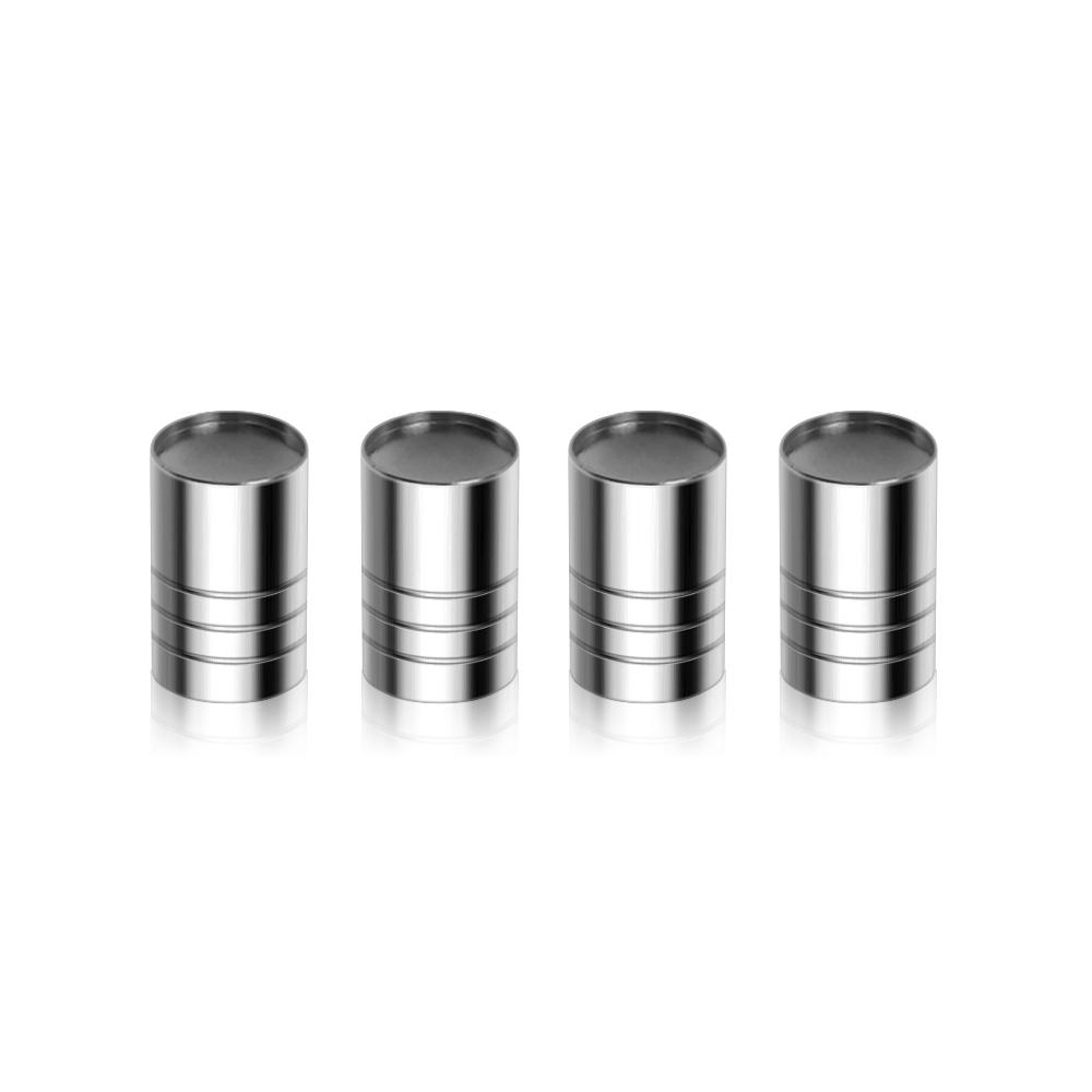 4PCS Metal Car Wheel Tire Valve Stem Cover Cap for Skoda Superb VRS S VII Rapid Fabia 1 2 Kodiaq Octavia 2 A7 A5 A4 Kamiq Badge