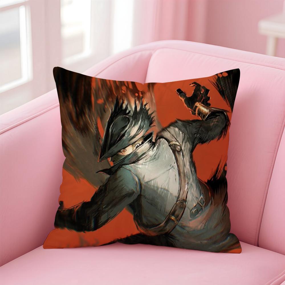 Classic B-BloodborneS Cushion Cover Home & Car Multi-Scene Pillow Cover - Reversible, Soft & Durable for Daily Use
