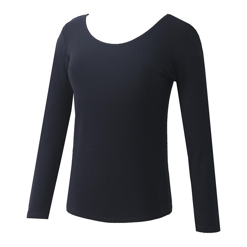 Damen V-Ausschnitt Modal Slim-Fit Tanz-Trainings-Top