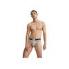 Calvin Klein CK96 Series Jacquard Small Square Comfortable Cotton Briefs Men Underwear Coconut-Gray NB3402P7A
