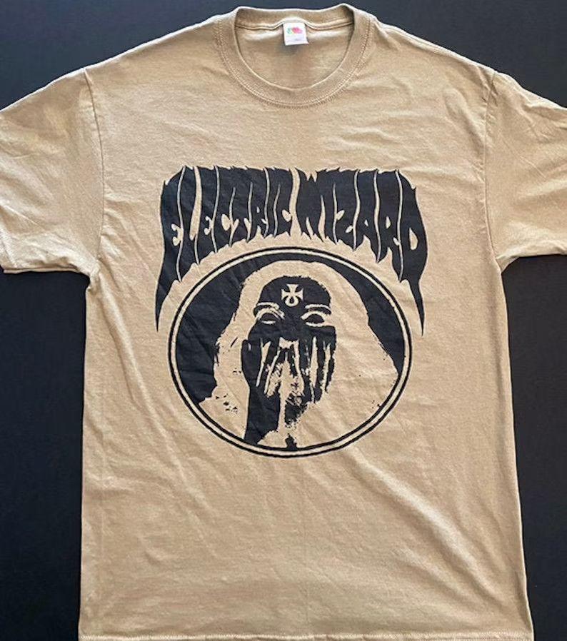 Unisex shirt Cotton Oversize Large Size Electric Wizard 'Inverted Ankh Girl T-shirt Tee Unisex