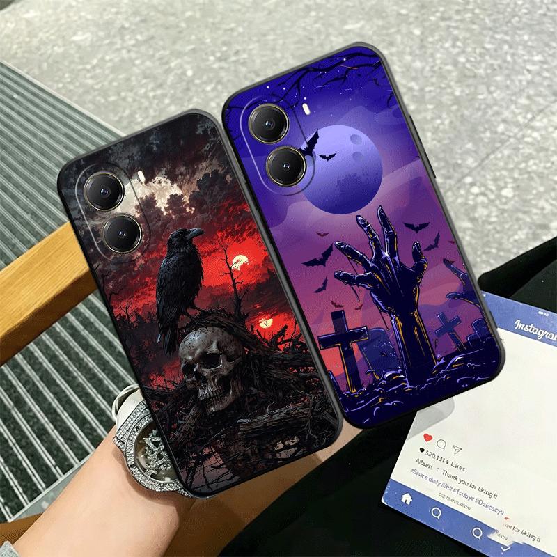 Gothic Vampire Scarlet Art Soft Phone Case for Xiaomi Poco X5 X6 X7 X8 Pro Max X3 F7 F8 Ultra M8 M7 M6 M5 Redmi 15 15C 14C 13C 1