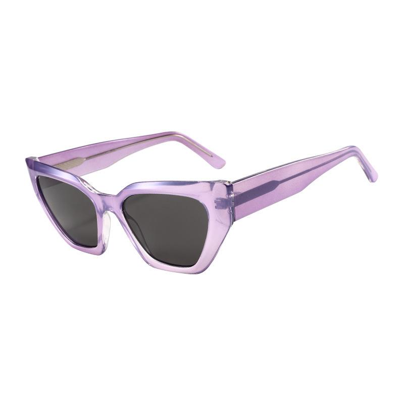 Cat'S Eye Retro Small Frame Sunglasses Street Niche Sunglasses Exaggerated Wear Plain Glasses