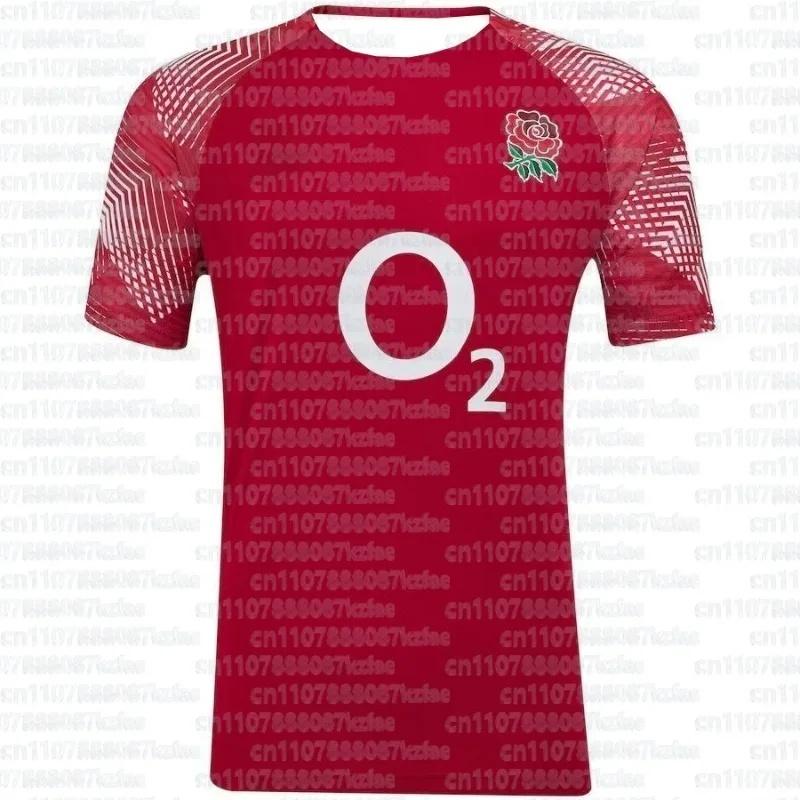 England Rugby White Red Rose Jersey O2 Sponsor Six Nations Rugby Shirt for Men
