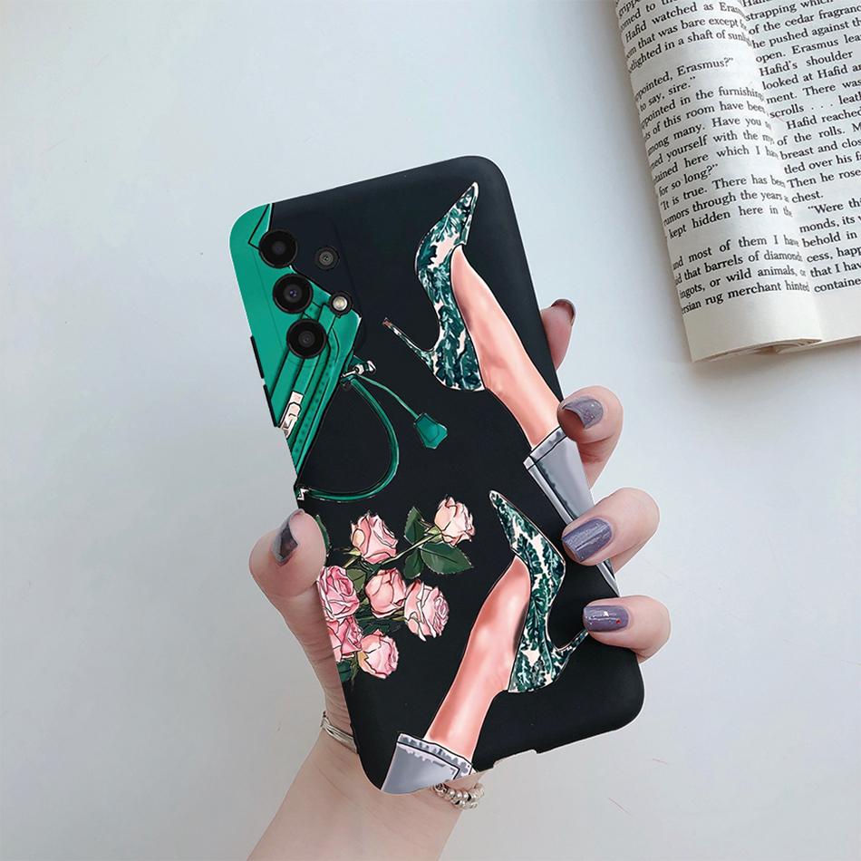 For Cover Samsung Galaxy A13 A33 A53 A73 5G Beautiful Girl Soft Silicone Case For Samsung A13 4G A 13 A135F GalaxyA13 Funda Case