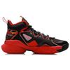 New LiNing Power 7 Cushioned Slip Resistant Rebound Wear Resistant Mid Top Basketball Shoes Flame Red ABAR007-1