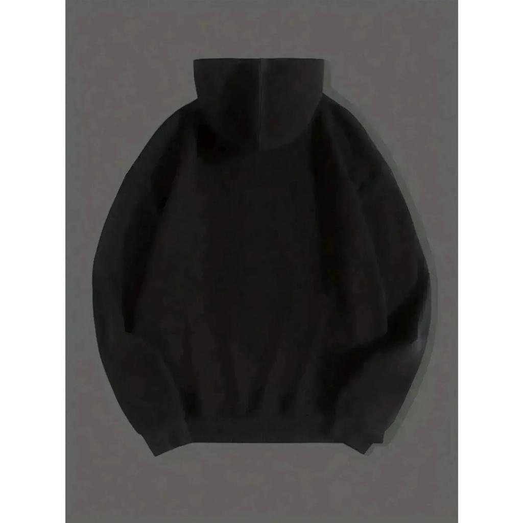 Men’s Hoodie with Faith Quote Letter Print Graphic Oversized Pullover Sweatshirt Casual Streetwear Long Sleeve Hoodie Fashion