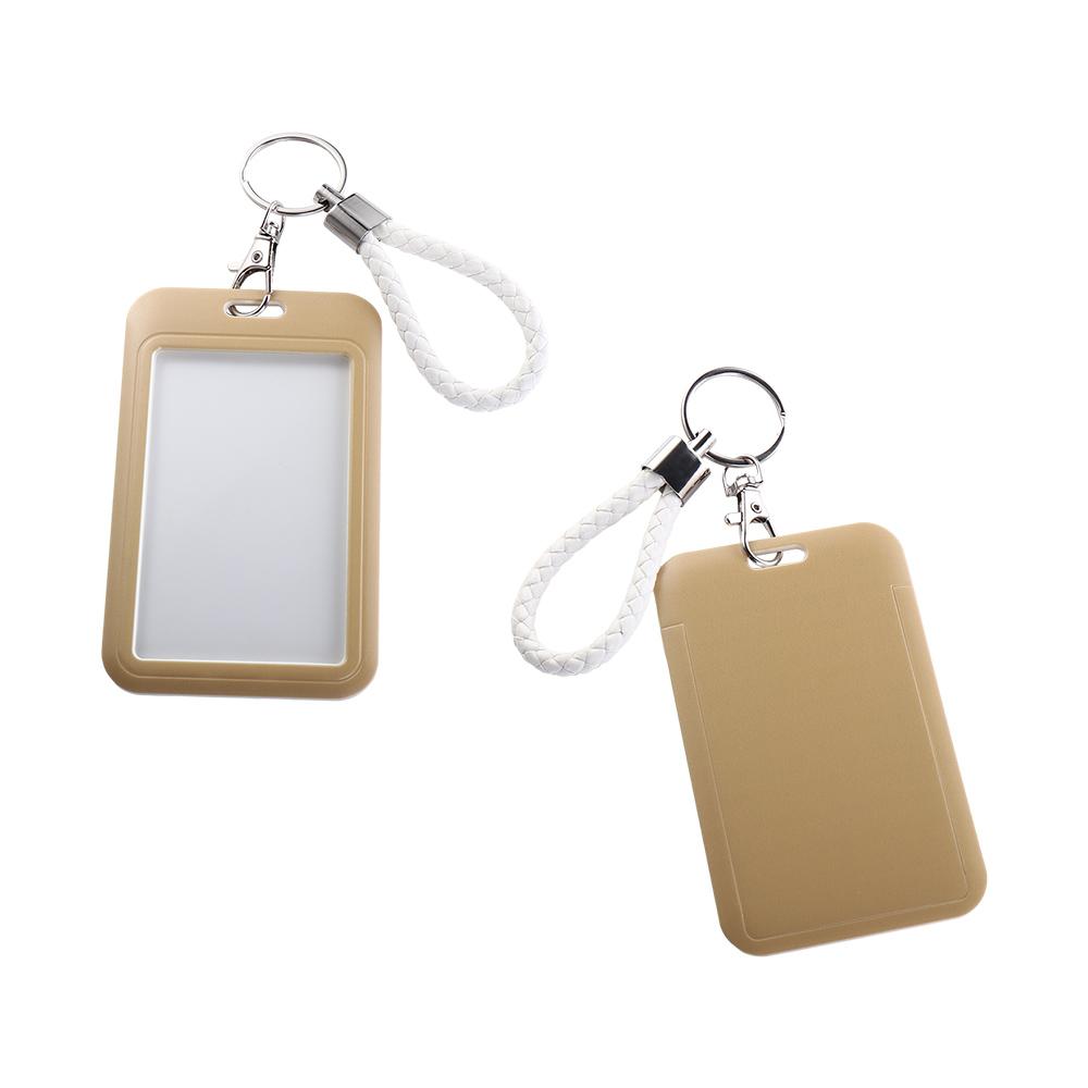 Men School Supplies Work Card Key Chain Business Credit Card ID Card Holders Bus Card Cover Badge Holders ID Card Protective