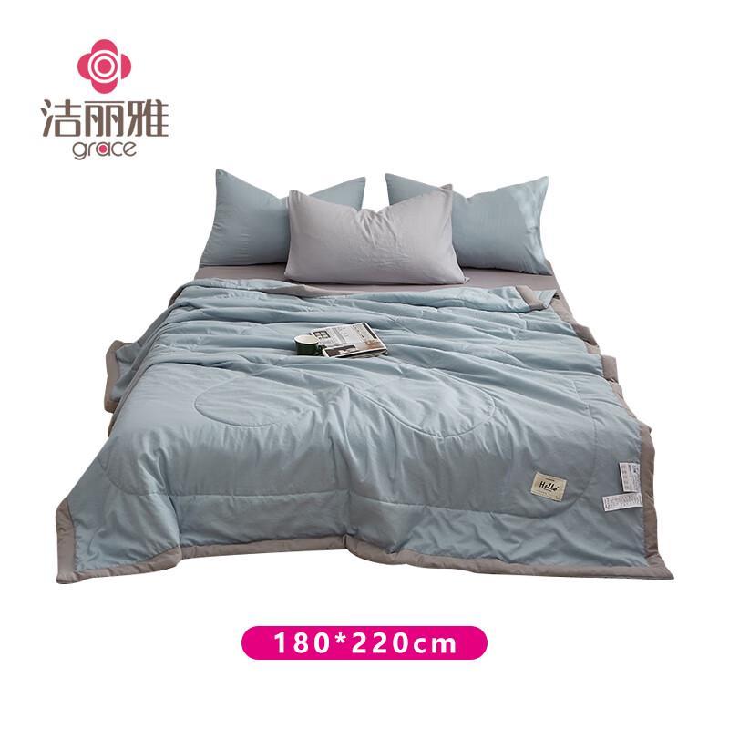 Jeliva Microfiber Washable Solid Color Summer Quilt