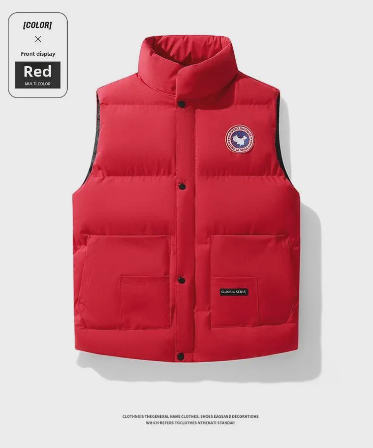 Men's & Couple's Cotton Padded Vest: Thick Stand-Up Collar Casual Waistcoat for Autumn/Winter 