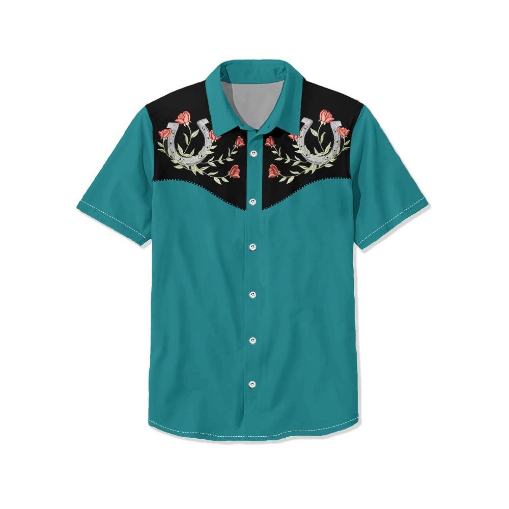 

Винтажная рубашка с коротким рукавом для мужчин, рубашка с принтом ковбоя 3D, топы в морском стиле, летние толстовки, футболки, дизайнерская свободная мужская одежда XL