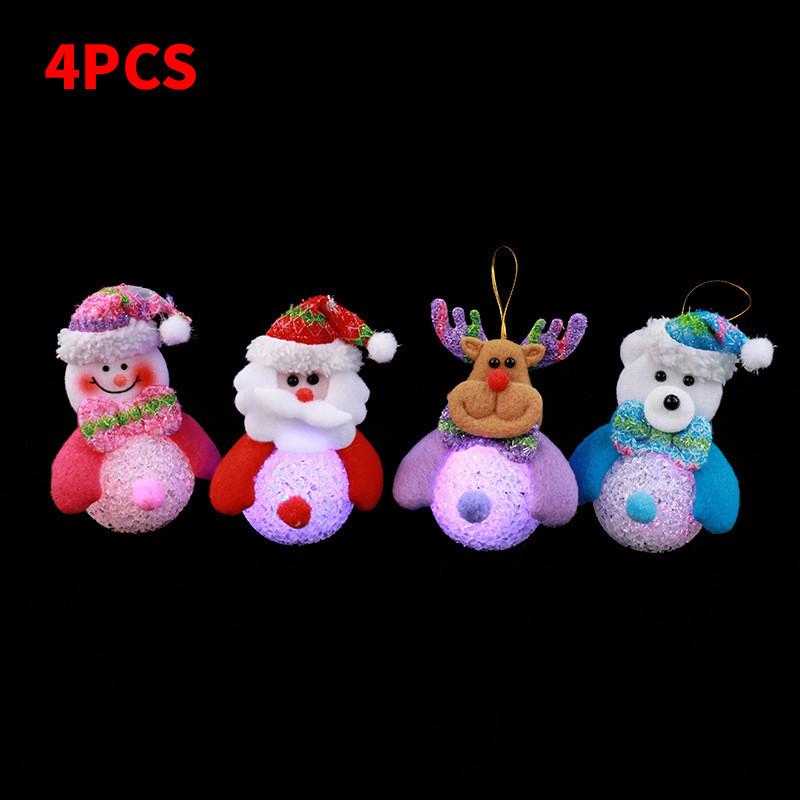 

Eva Tree Christmas Hanging Lighted Decor Santa Snowman Reindeer Festive Supplies