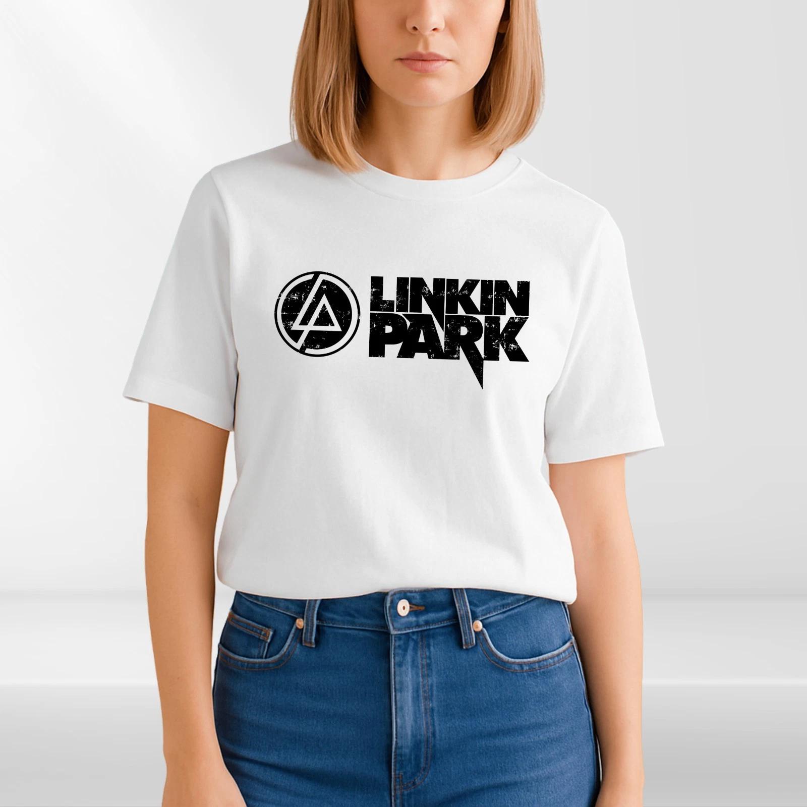 Linkin Park Logo T-Shirt Black Nu Metal Rock Band Tee Unisex XXL