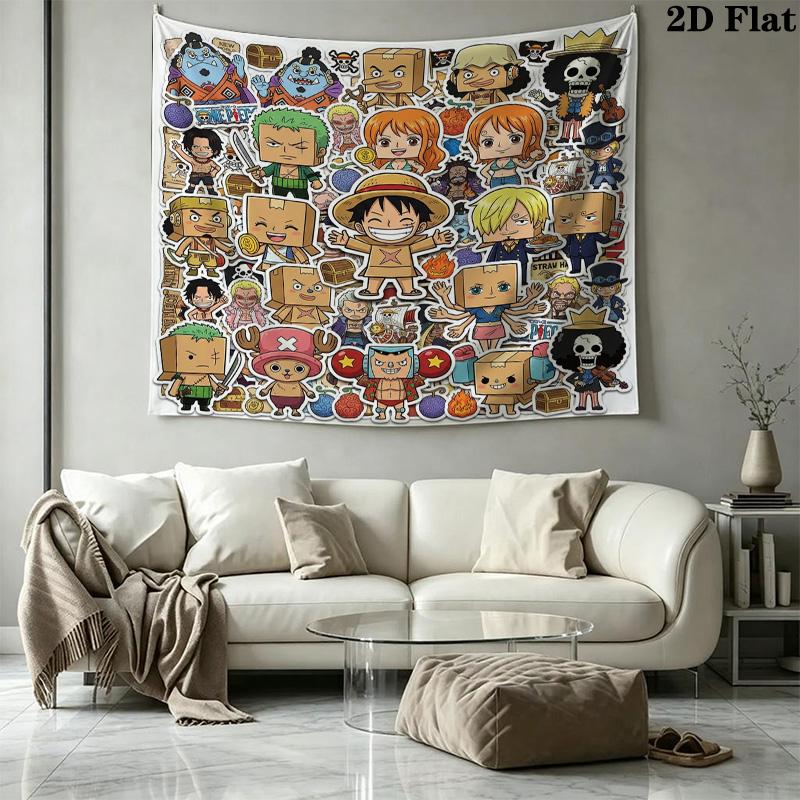 Arazzo da Parete One Piece Appeso Estetico alla Parete Coperta in Tessuto Stampato Arazzi Decorativi per Camera da Letto Soggiorno Decorazione per la Casa