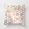Ins Marble Geometric Print Square Pillow Cover Sofa Cushion Cover