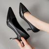  sapatos femininas women fashion sweet light weight spring slip on stiletto heels for office work high shoes ab695