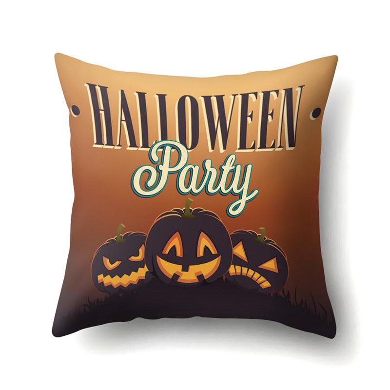 Halloween Kissenbezug Auto Lendenkissen Kürbis Sofa Kissenbezug Büro Zuhause Wohnzimmer Kissenbezug