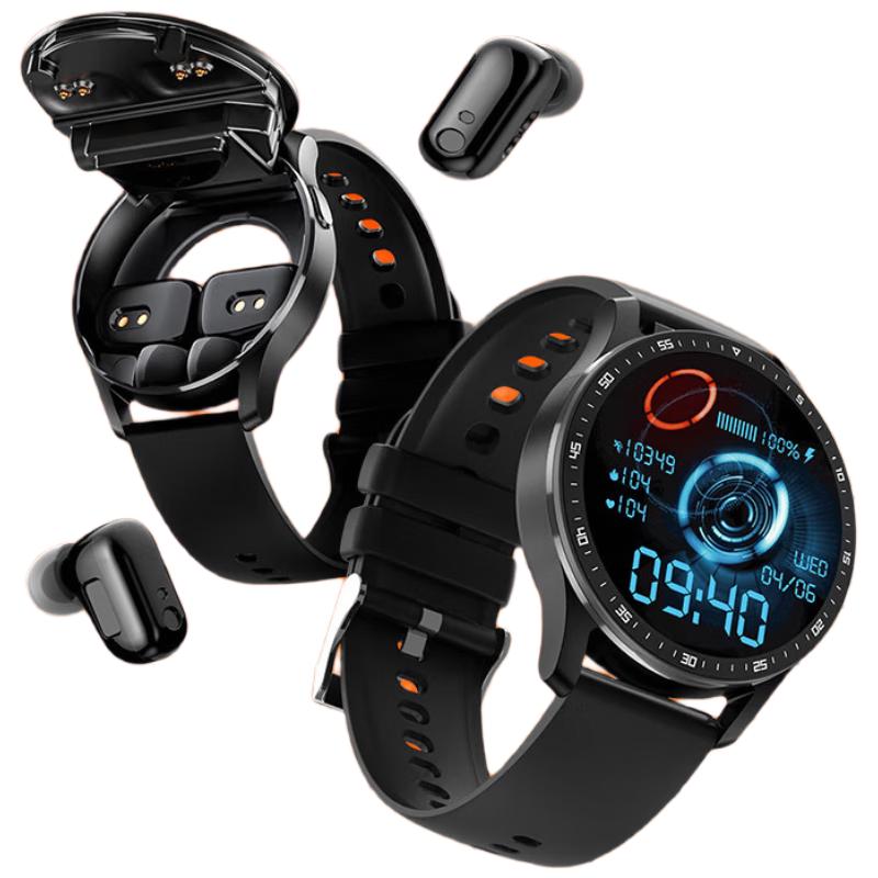 Newmine D300 Smartwatch with Integrated Bluetooth Earbuds (CN version)