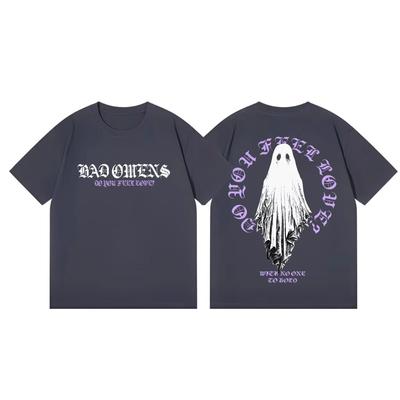 Rock Band Bad Omens Tour Marškinėliai Gotikiniai Vintažiniai Trumpomis Rankovėmis Marškinėliai Vyrams Moterims Per dydį Marškinėlis Streetwear
