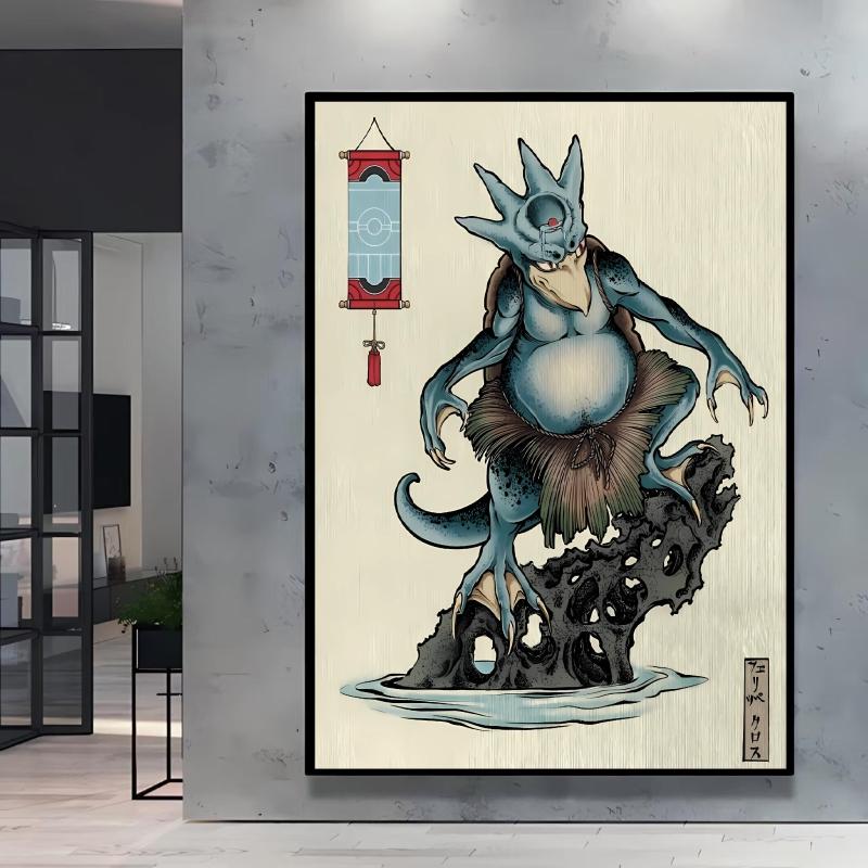 Anime Posters Wall Art Pokemon Cartoon Character Picture Modular Prints Home Room Painting Children's Bedroom Decor Best Gift