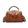 2026 New Large Capacity Boston Pillow Bag Women's Crossbody Soft Leather Handbag Commute Quality Single Shoulder Bag